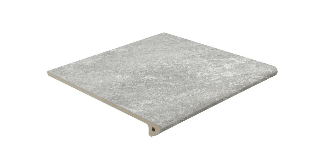 Ступень клинкерная Exagres 33x33 Petra 358 Gris Матовая R12 Флорентийская матовая серый 12мм Petra Ступень клинкерная Exagres 33x33 Petra 358 Gris Матовая R12 Флорентийская матовая серый 12мм Petra