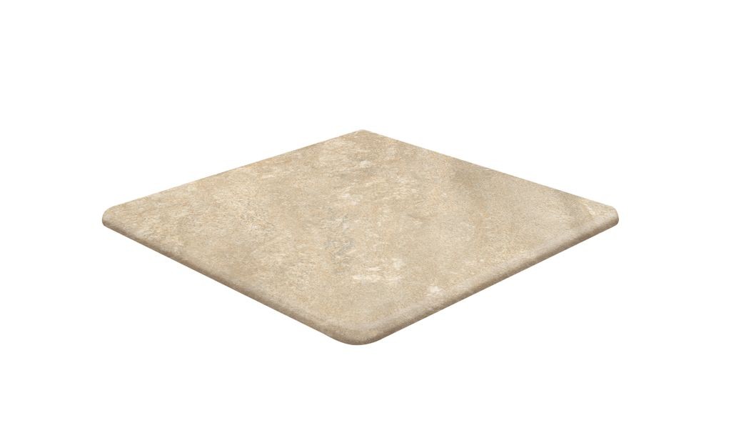 Ступень клинкерная Exagres 33x33 Petra 344 Ocre Матовая R12 Флорент. Угловая матовая бежевый 14мм Petra Ступень клинкерная Exagres 33x33 Petra 344 Ocre Матовая R12 Флорент. Угловая матовая бежевый 14мм Petra