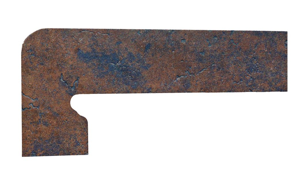 Плитка клинкерная Exagres 40x18 Metalica 327 Cherry Матовая Плинтус Флорент. Левый матовая коричневый 8мм Metalica Плитка клинкерная Exagres 40x18 Metalica 327 Cherry Матовая Плинтус Флорент. Левый матовая коричневый 8мм Metalica