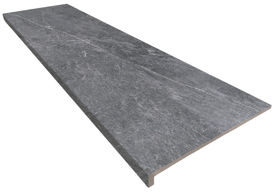 Ступень керамогранитная Exagres 120x33 Imperial Ceniza Кантиковая R12 С противоскользящая серый 12мм Imperial Ступень керамогранитная Exagres 120x33 Imperial Ceniza Кантиковая R12 С противоскользящая серый 12мм Imperial
